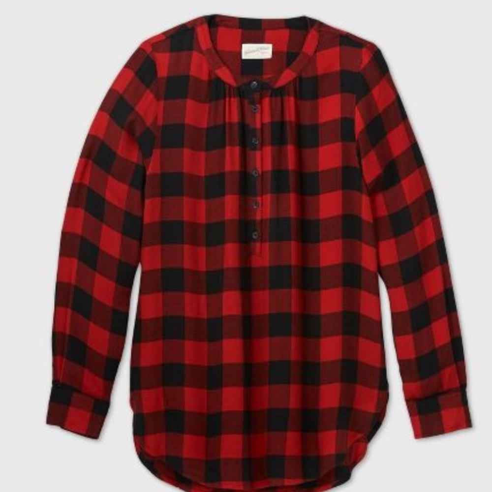 Universal Thread Plaid Tunic